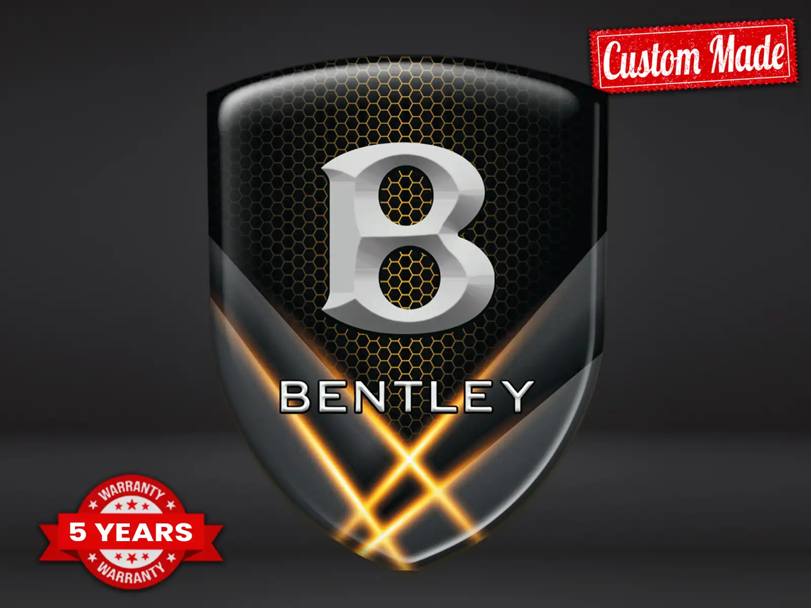 Bentley Wasserfester Aufkleber Robust Professionell Minimal